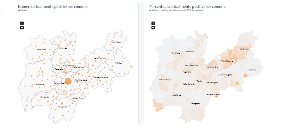Coronavirus in Trentino, 22 i Comuni Covid-free